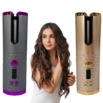Cordless Hair Curlers for Women with Adjustable Temperature & Long-Lasting Curls